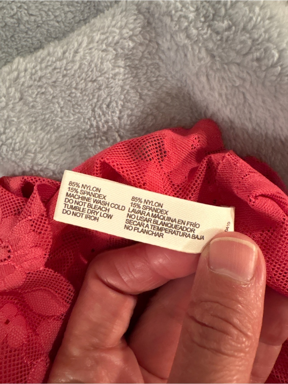 Laura Ashley Stretch Lace Bikini Trio - Red, Hot Pink, Light Pink - Picture 4 of 4